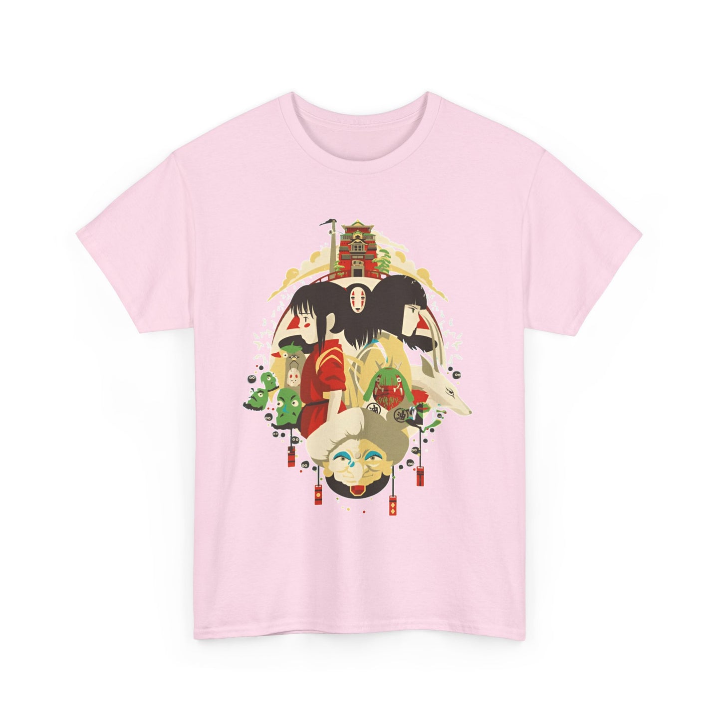 Spirited Away Characters T-Shirt – 100% Cotton Studio Ghibli Tee