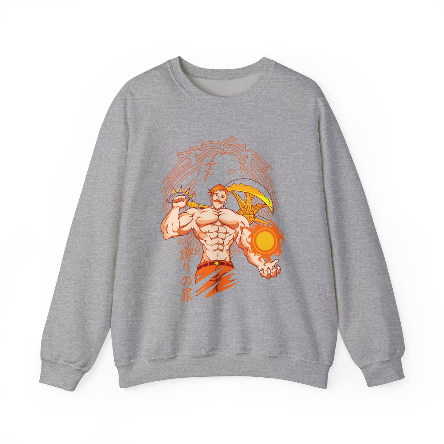 Escanor Seven Deadly Sins Sweatshirt – 100% Cotton Anime Pullover for Lion’s Sin of Pride Fans