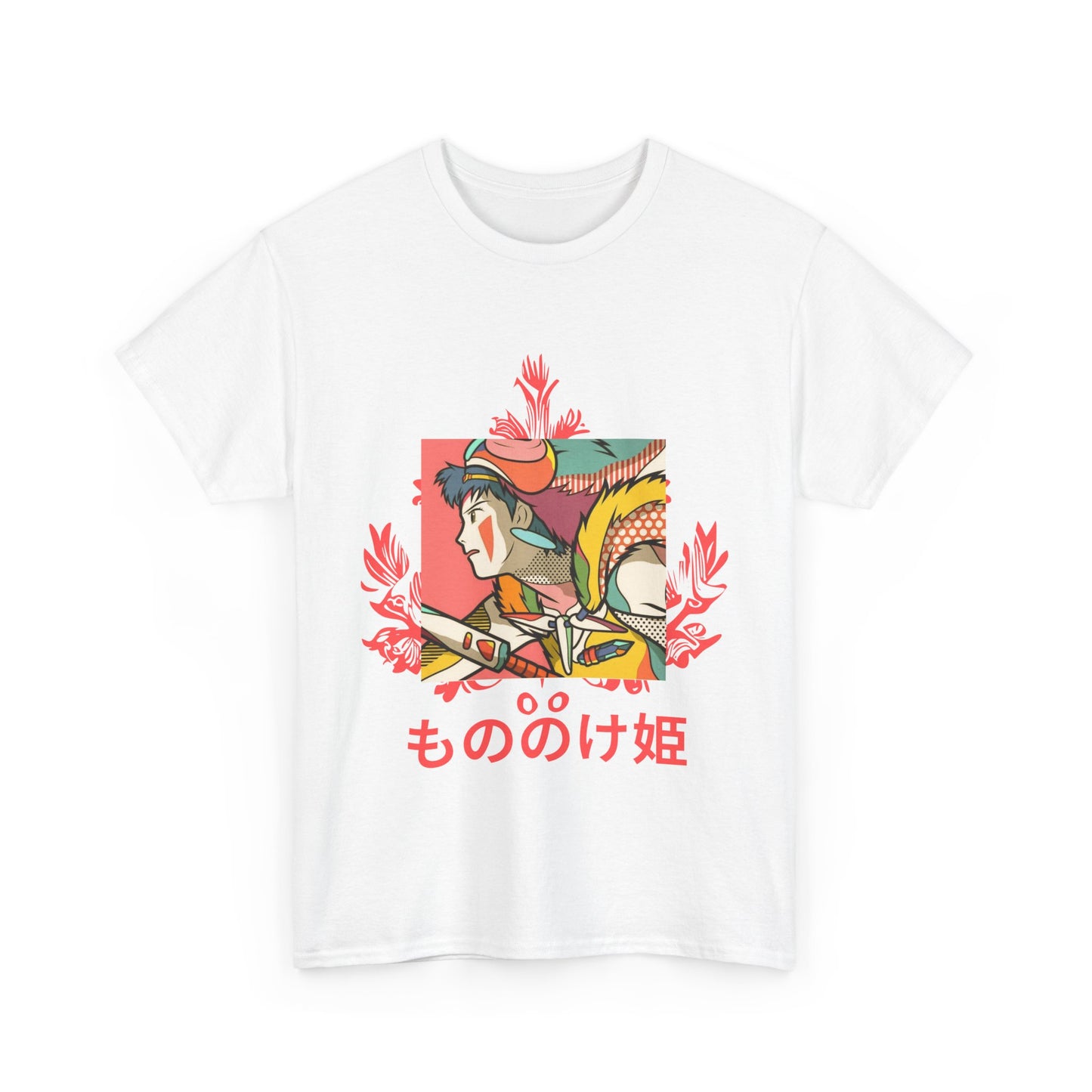 Mononoke Princess T-Shirt – Ghibli Anime Tee 100% Cotton