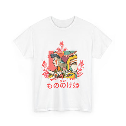 Mononoke Princess T-Shirt – Ghibli Anime Tee 100% Cotton