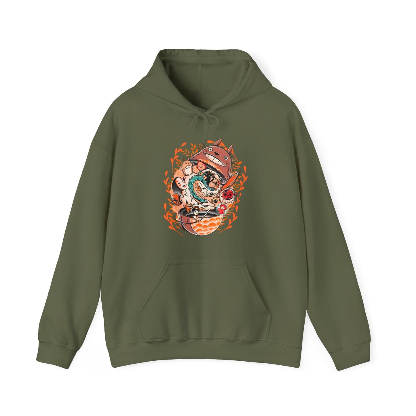 Totoro Matryoshka Hoodie – 100% Cotton Studio Ghibli Sweatshirt for Anime Fans