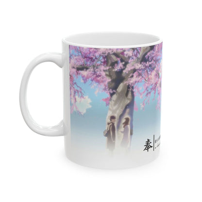 5 Centimeters Per Second Mug – Makoto Shinkai Anime Cup 11oz & 15oz – Cherry Blossom Romance Coffee Gift