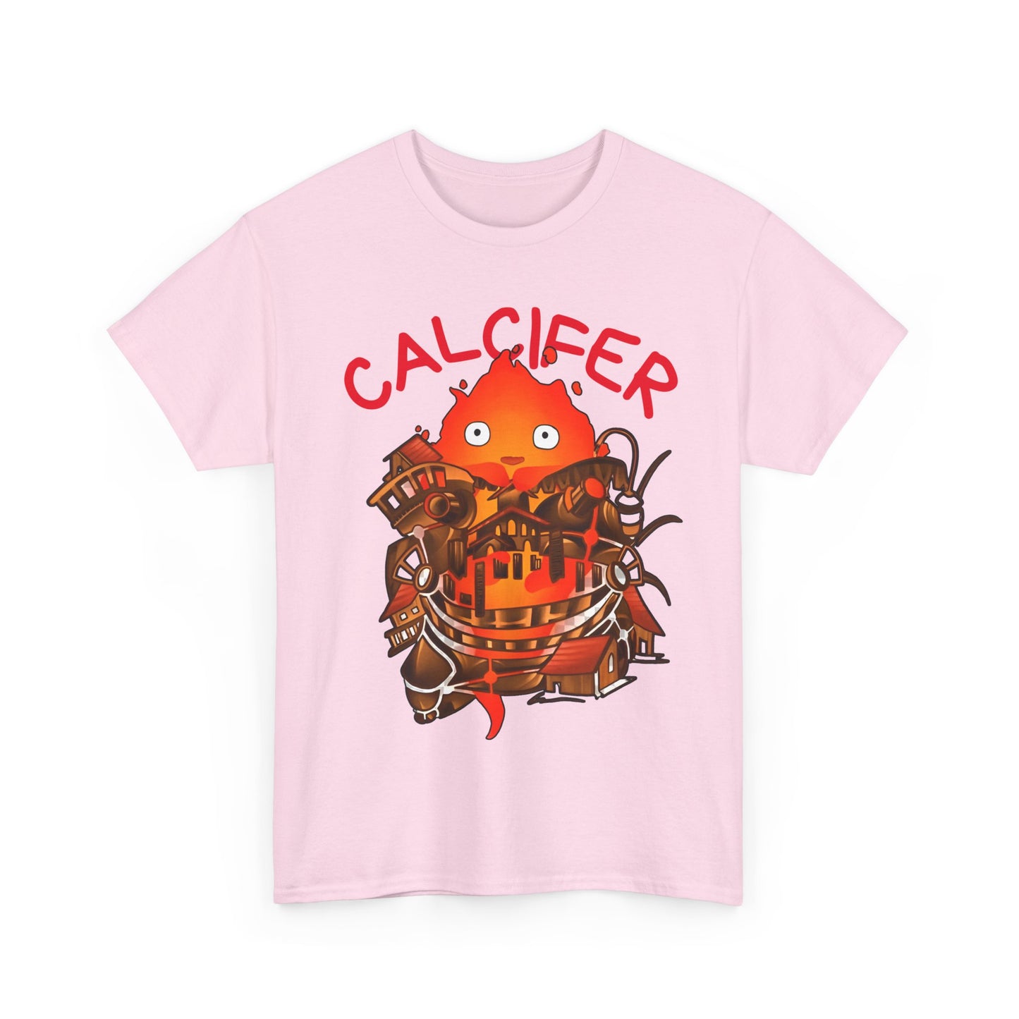 Calcifer Castle T-Shirt | 100% Cotton Howl’s Moving Castle Ghibli Tee