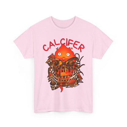 Calcifer Castle T-Shirt | 100% Cotton Howl’s Moving Castle Ghibli Tee