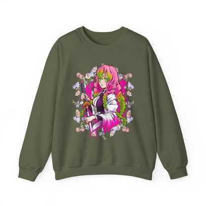 Mitsuri Kanroji Love Hashira Sweatshirt | 100% Cotton Demon Slayer Anime Pullover