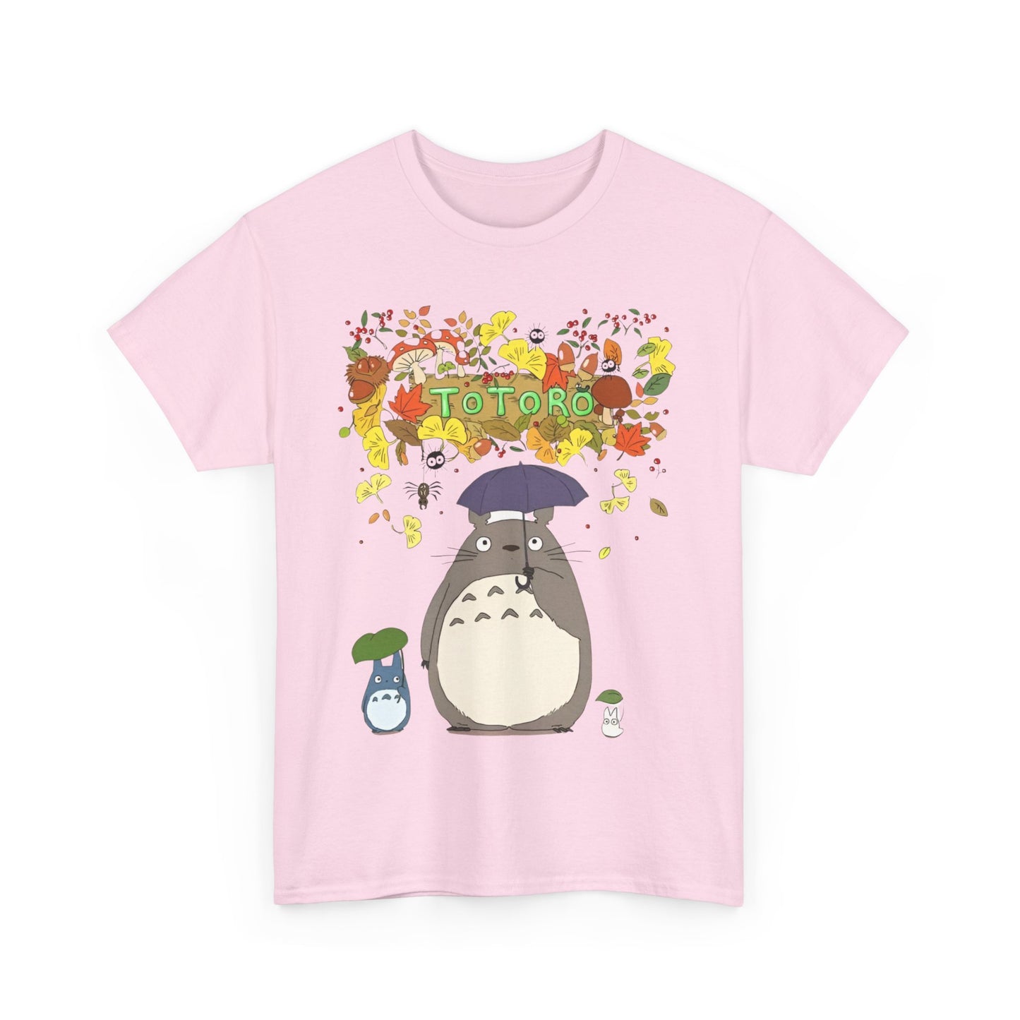 Totoro Flowers T-Shirt – 100% Cotton Studio Ghibli Floral Anime Tee