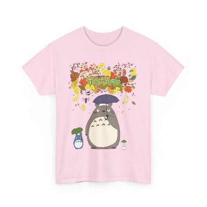 Totoro Flowers T-Shirt – 100% Cotton Studio Ghibli Floral Anime Tee