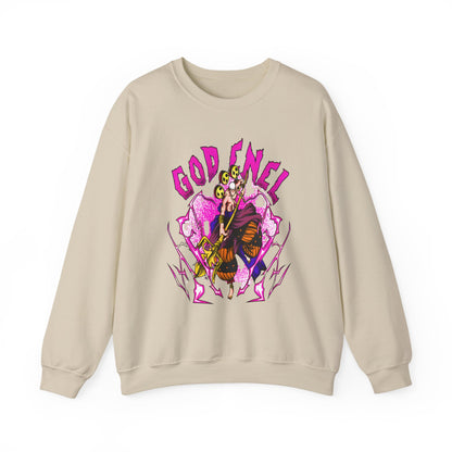 God Enel One Piece Sweatshirt – 100% Cotton Anime Pullover Featuring Thunder God of Skypiea