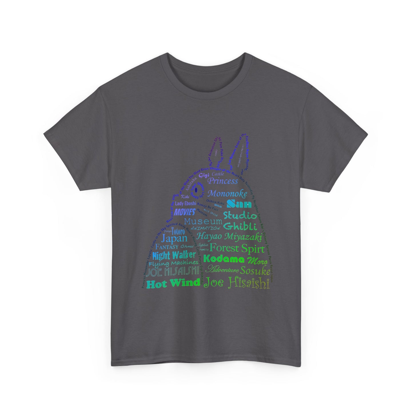My Neighbor Totoro Neon T-Shirt 100% Cotton | Studio Ghibli Anime Tee