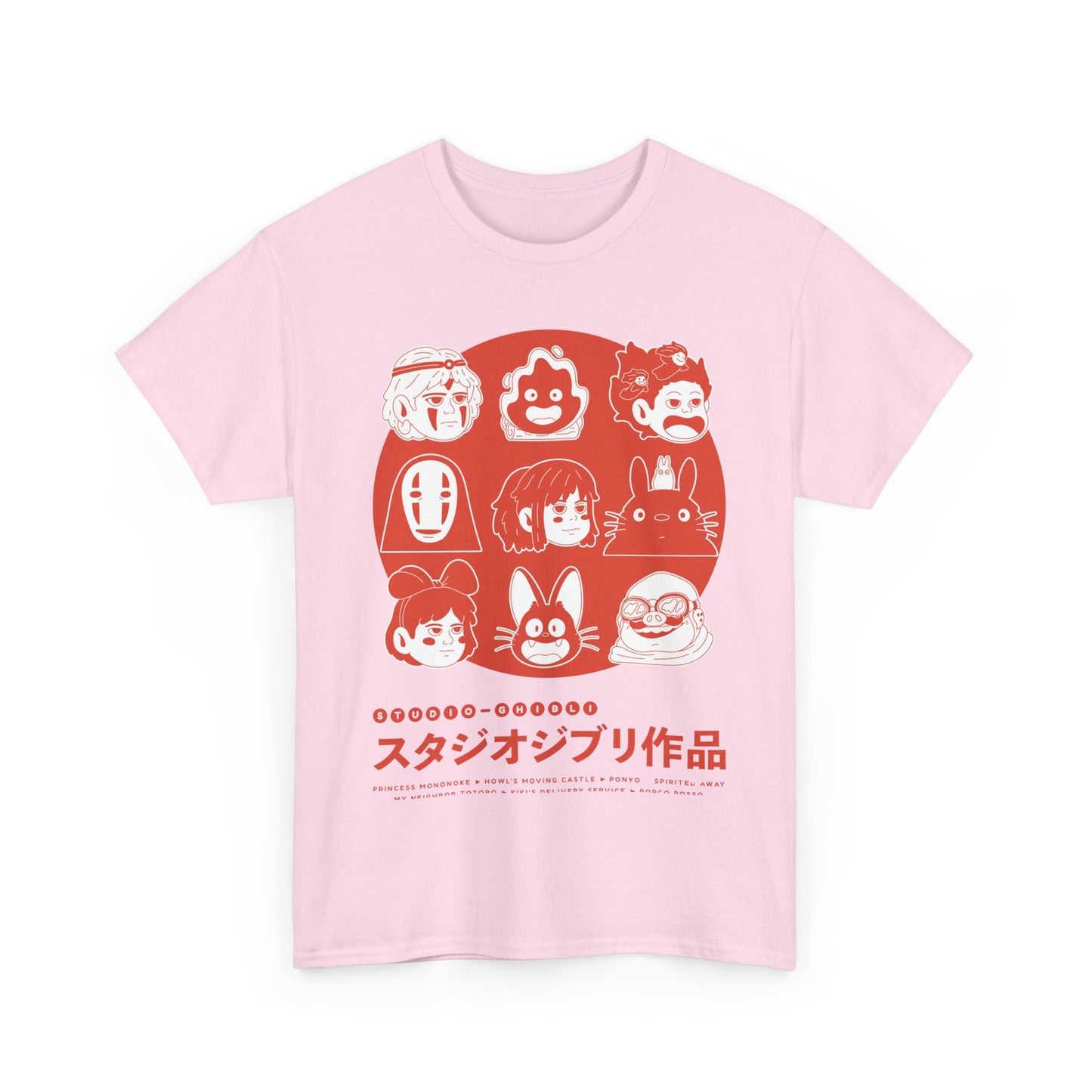 Ghibli Funny Faces T-Shirt 100% Cotton | Studio Ghibli Anime Tee