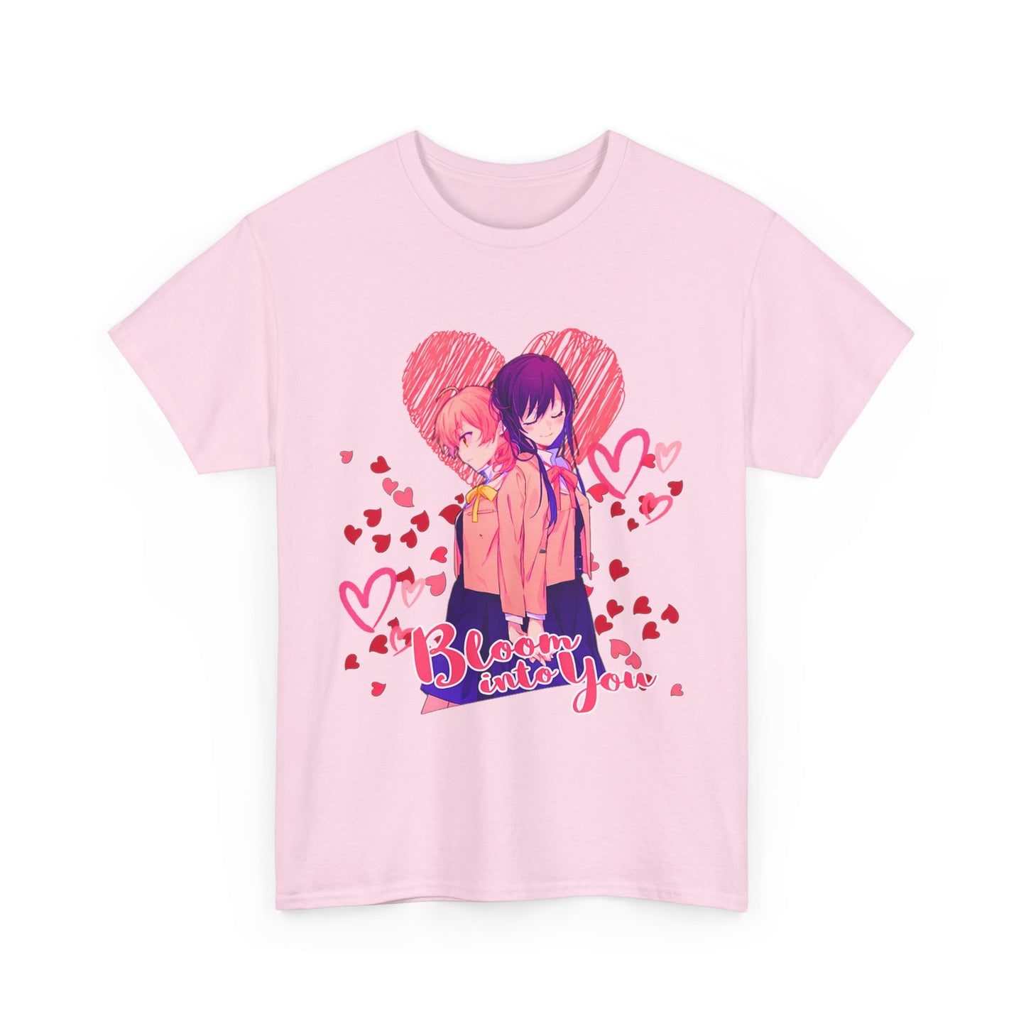 Bloom Into You T-Shirt – 100% Cotton Yuri Anime Tee Featuring Yuu and Touko
