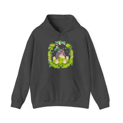 Totoro Forest Magic Hoodie – 100% Cotton Studio Ghibli Hoodie Inspired by My Neighbor Totoro