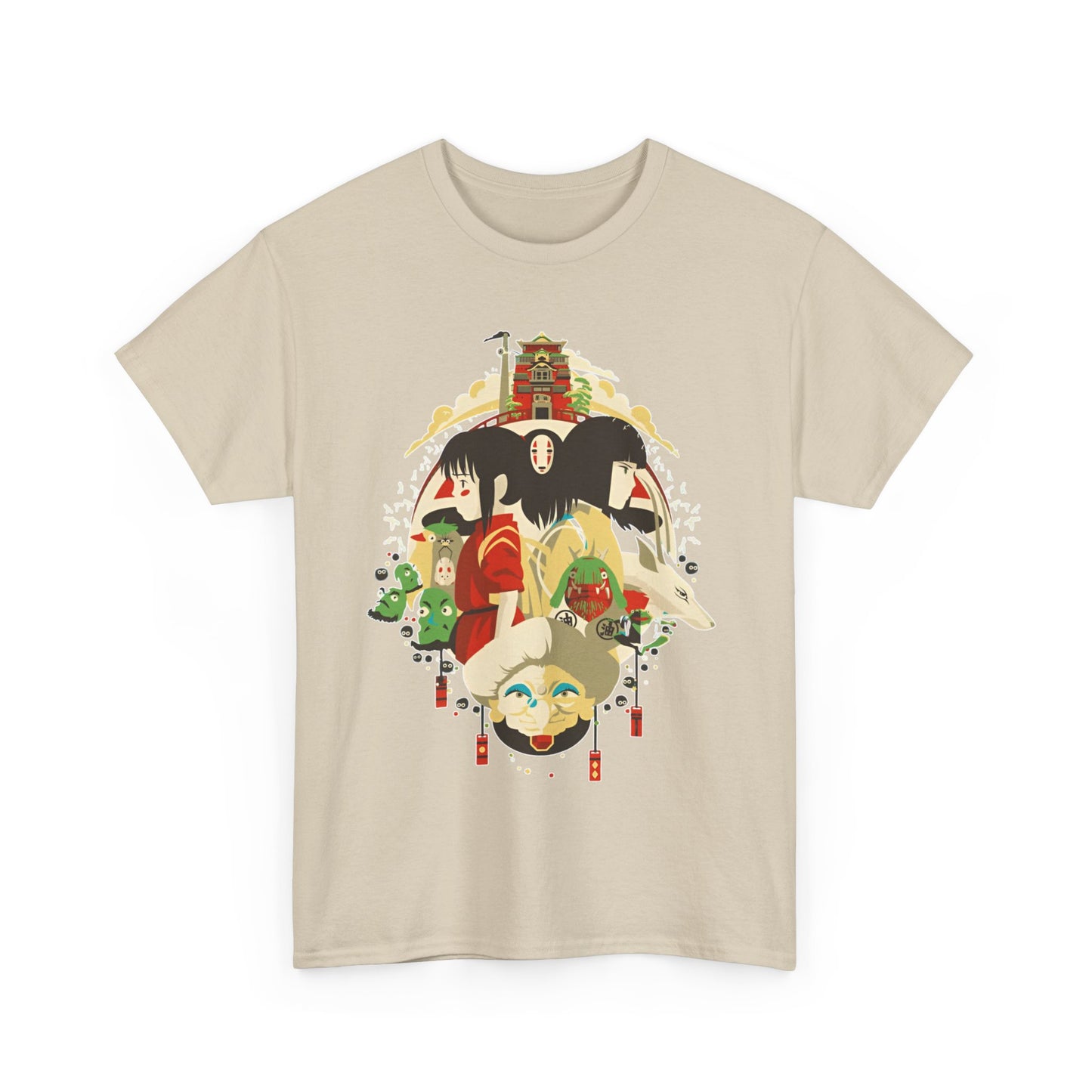 Spirited Away Characters T-Shirt – 100% Cotton Studio Ghibli Tee