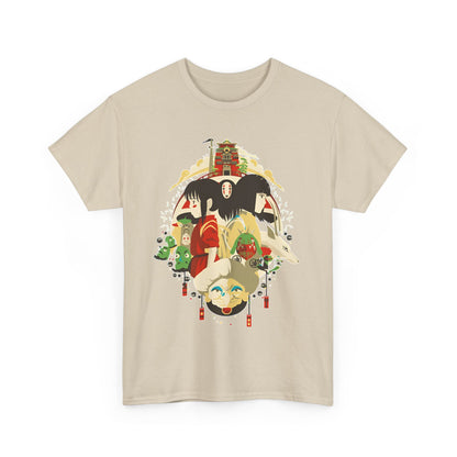 Spirited Away Characters T-Shirt – 100% Cotton Studio Ghibli Tee