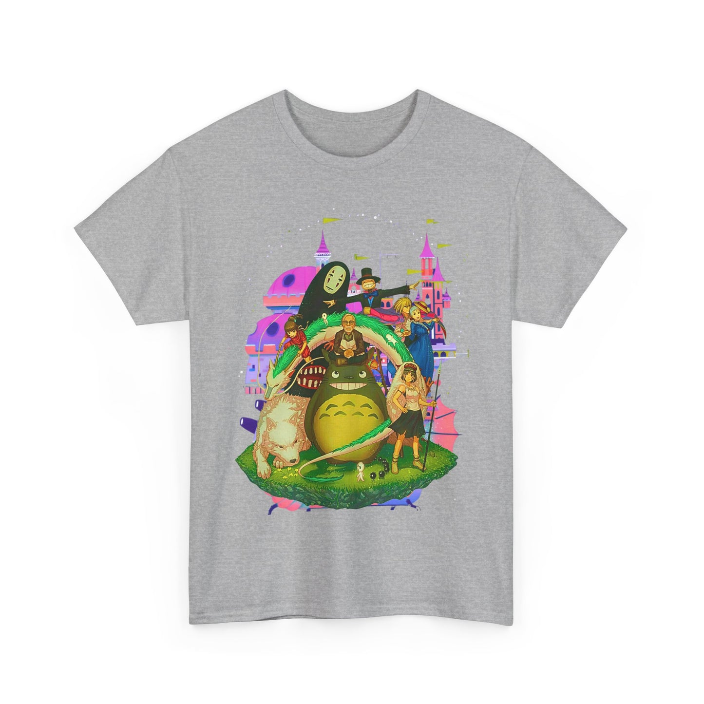 Hayao Miyazaki Characters T-Shirt – 100% Cotton Studio Ghibli Anime Tee