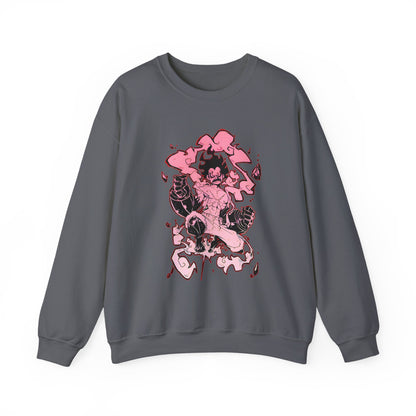Luffy Gear Fourth Snakeman Sweatshirt – 100% Cotton One Piece Anime Pullover