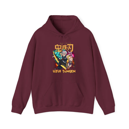 Uzui Tengen Demon Slayer Hoodie – 100% Cotton Anime Pullover for Kimetsu no Yaiba Fans