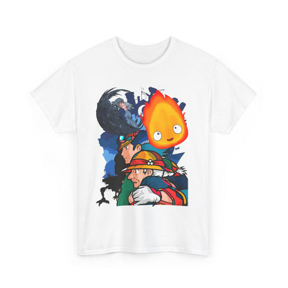 Howl’s Moving Castle T-Shirt 100% Cotton | Studio Ghibli Anime Colors Tee