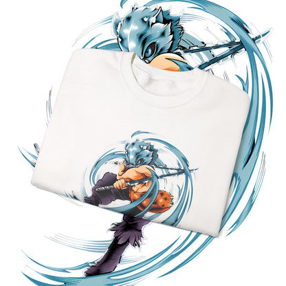 Inosuke Boar Sword Fury Sweatshirt | Demon Slayer | 100% Cotton Anime Sweater