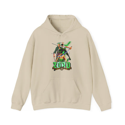 Roronoa Zoro Sword Hoodie – 100% Cotton One Piece Anime Hoodie for Zoro Fans