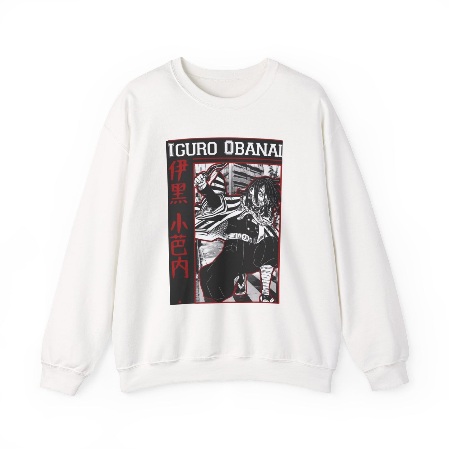 Iguro Obanai Demon Slayer Sweatshirt – 100% Cotton Anime Pullover Featuring the Serpent Hashira
