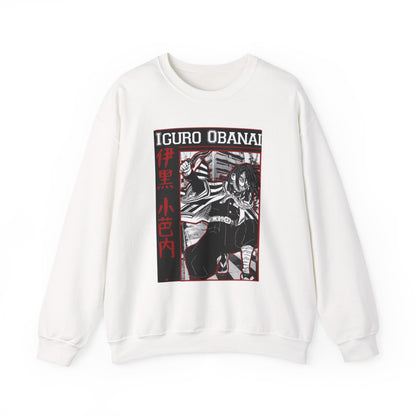 Iguro Obanai Demon Slayer Sweatshirt – 100% Cotton Anime Pullover Featuring the Serpent Hashira