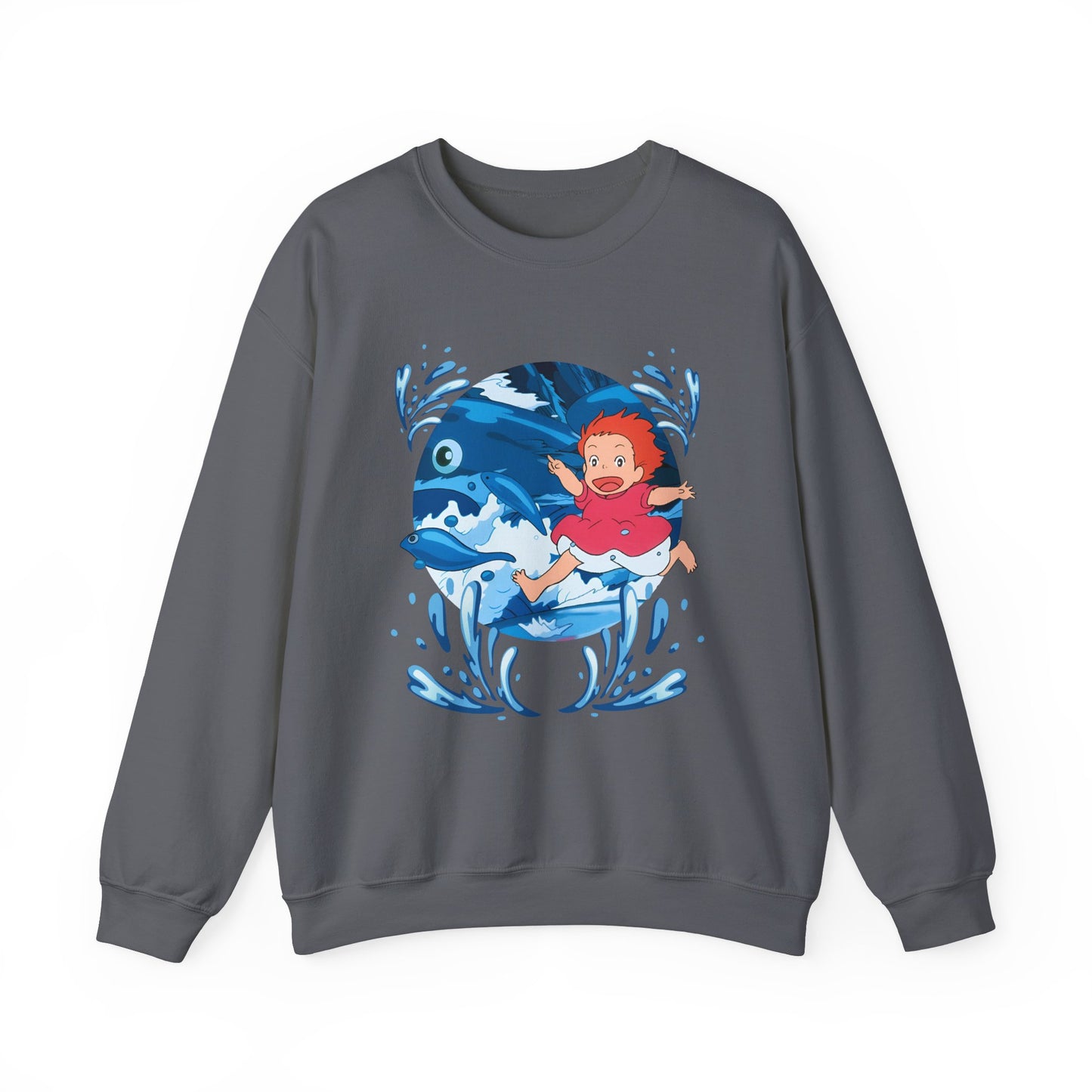 Ponyo Studio Ghibli Sweatshirt – Cozy 100% Cotton Anime Pullover for Ghibli Fans