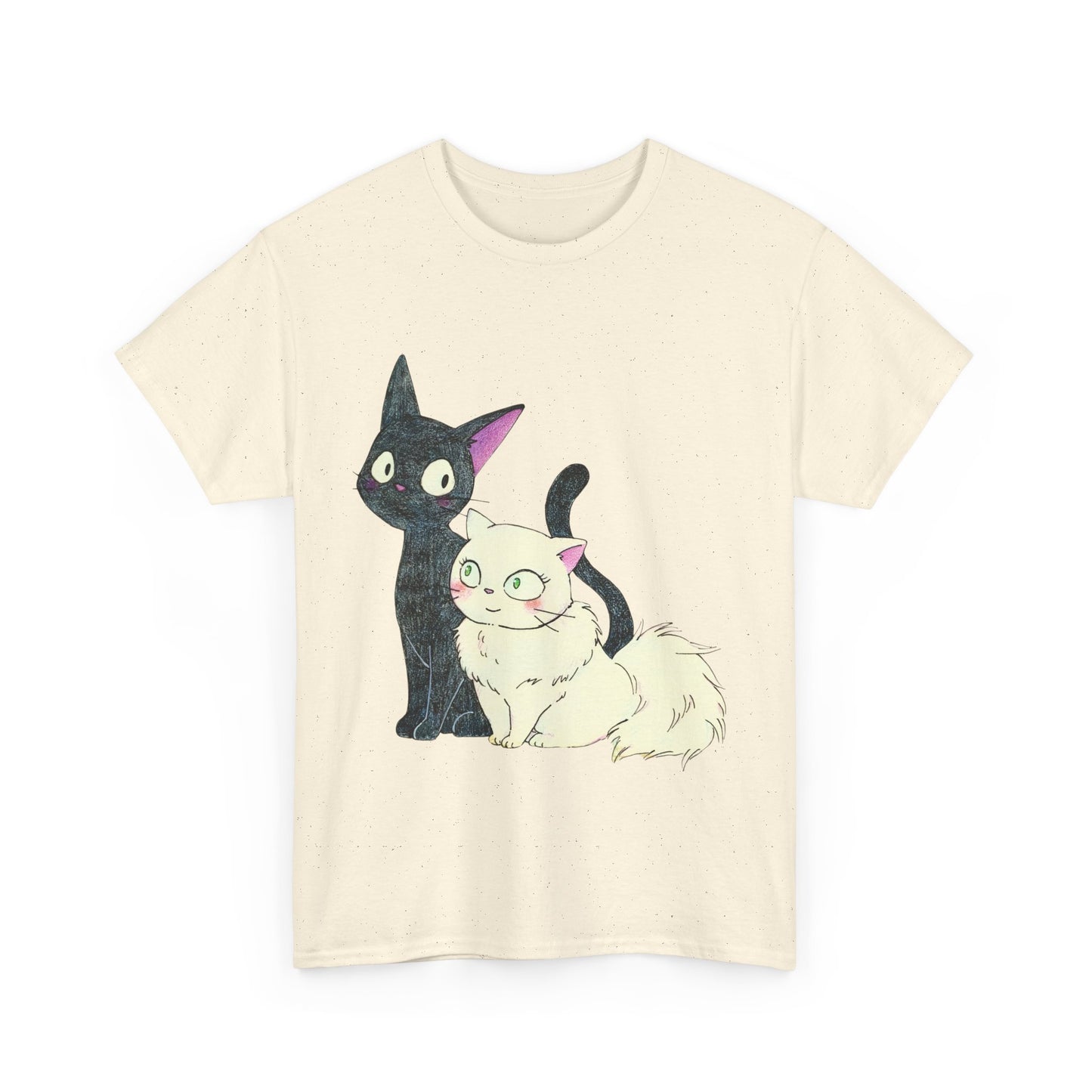 Jiji Cat Lover Shirt – Ghibli Anime Cotton Tee for Cat Fans