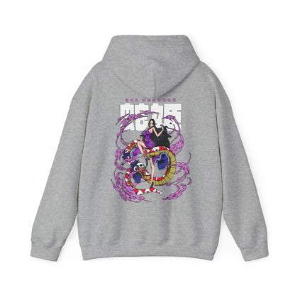 Boa Hancock Back Print Hoodie – 100% Cotton One Piece Anime Sweatshirt