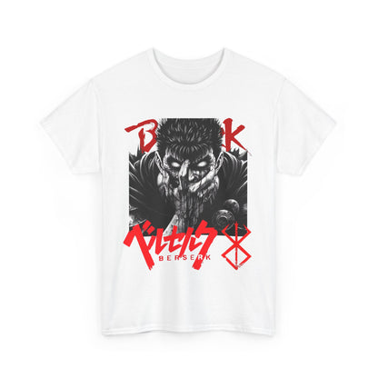 Guts Berserk T-Shirt – 100% Cotton Anime Tee Featuring the Black Swordsman