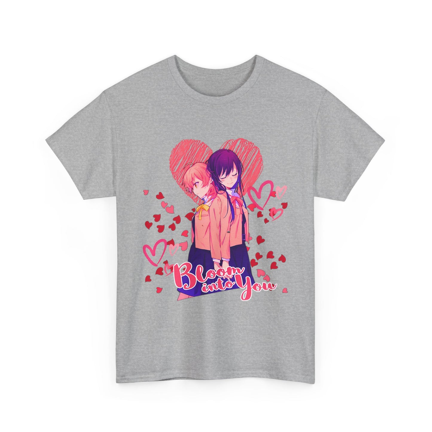 Bloom Into You T-Shirt – 100% Cotton Yuri Anime Tee Featuring Yuu and Touko