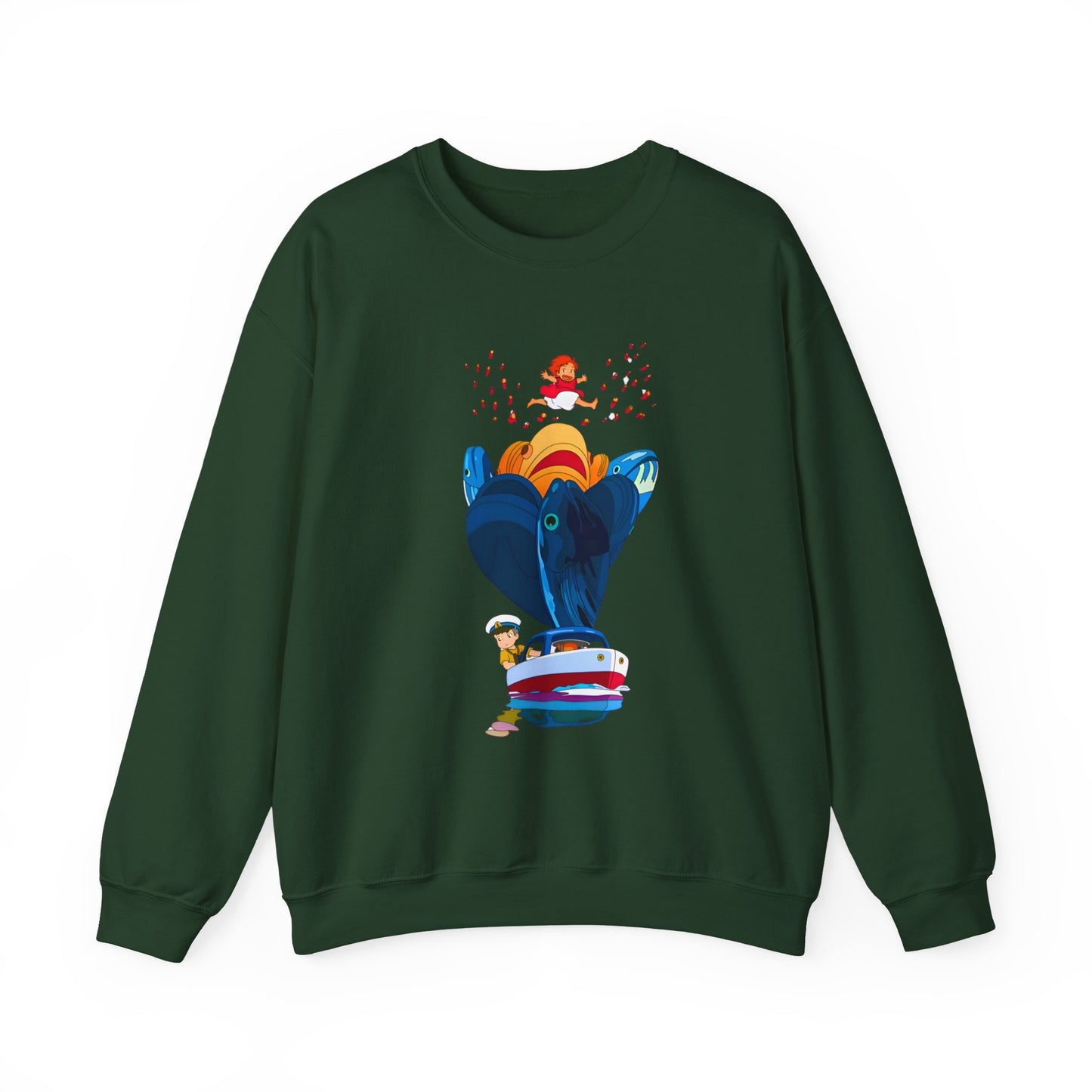 Ponyo and Sosuke Sea Dreams Sweatshirt – 100% Cotton Studio Ghibli Anime Pullover