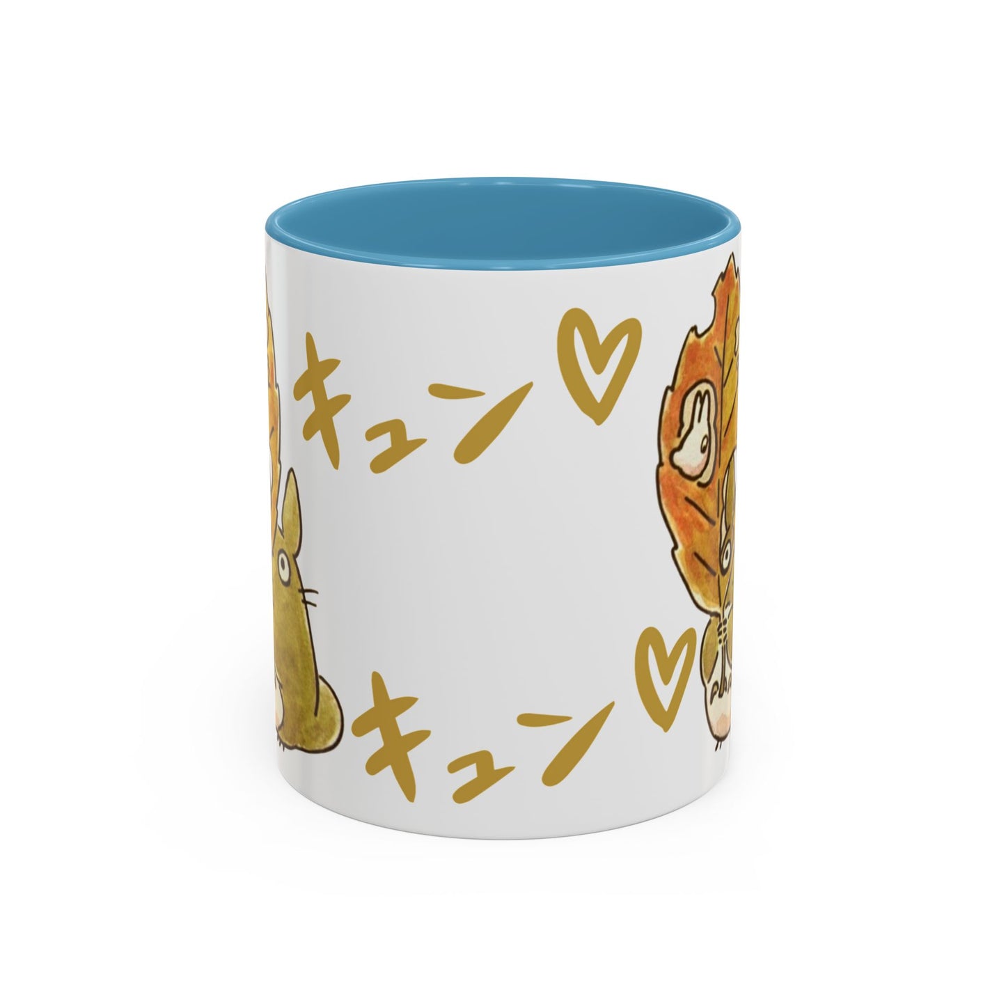 Cute Totoro Accent Mug – Studio Ghibli Color Handle Cup 11oz & 15oz – Kawaii Anime Coffee Mug Gift