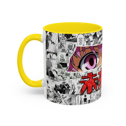 Yuno Gasai Accent Handle Mug – Future Diary Anime Cup – 11oz & 15oz Ceramic Gift for Yandere Fans