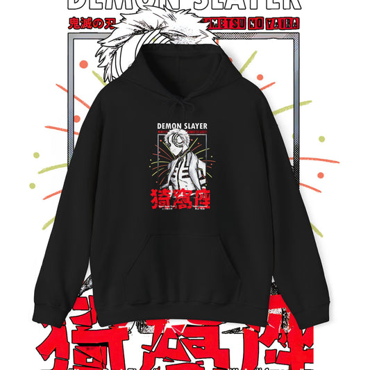 Akaza Demon Slayer Art Hoodie | 100% Cotton Anime Hoodie | KNY Upper Moon