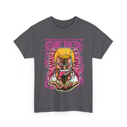 Donquixote Doflamingo T-Shirt – One Piece 100% Cotton Anime Tee for True Villain Fans