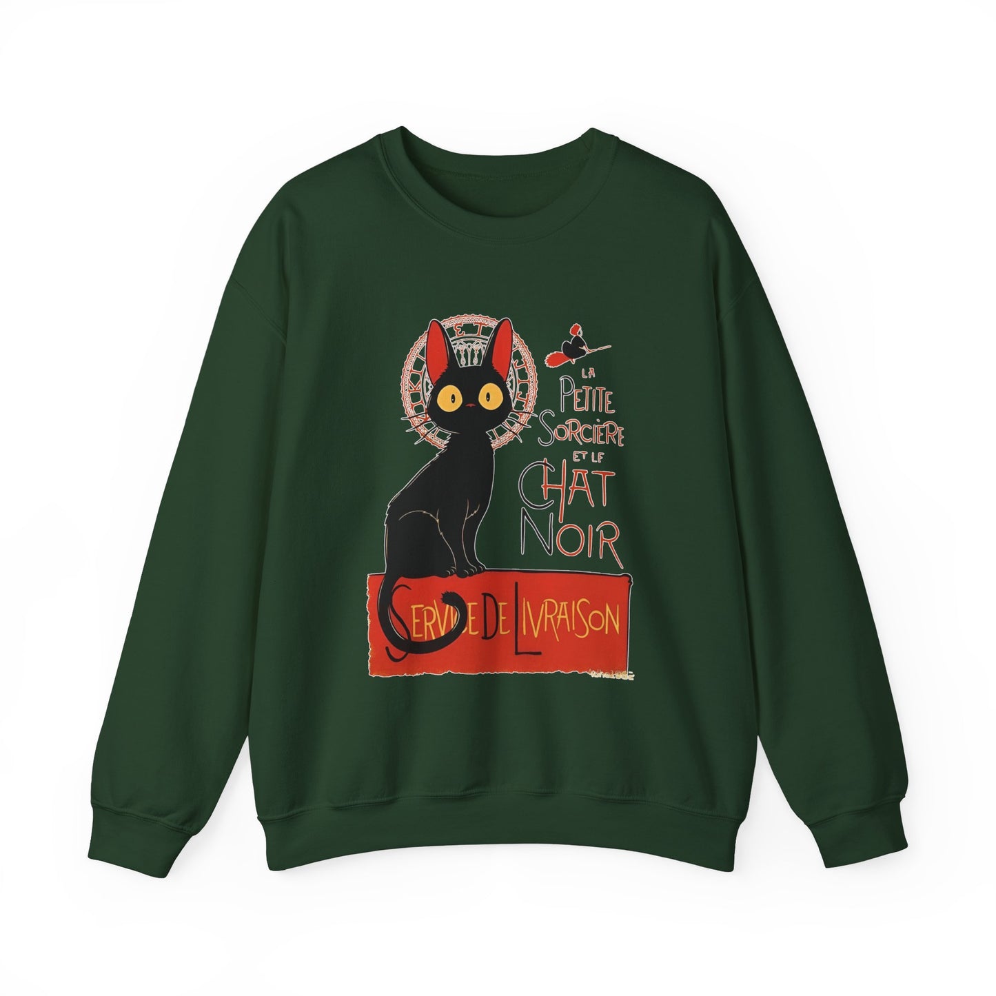 Kiki's Delivery Service Sweatshirt – 100% Cotton Studio Ghibli "Service de Livraison" Cozy Pullover
