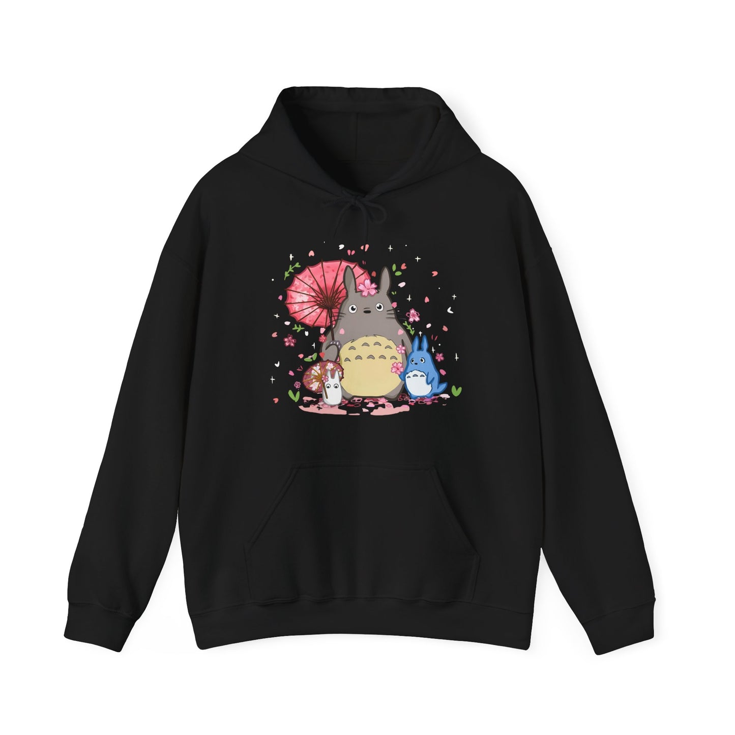 My Neighbor Totoro Studio Ghibli Hoodie – 100% Cotton Gildan 18500 Pullover with Front Print