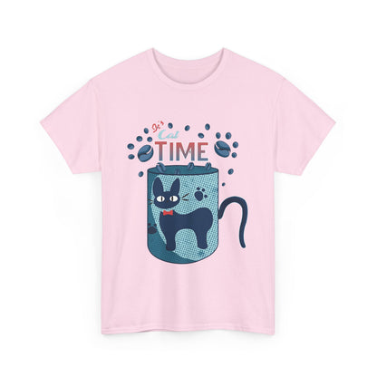 Jiji Cat Tea Time T-Shirt | Kiki’s Delivery Service Anime Tee