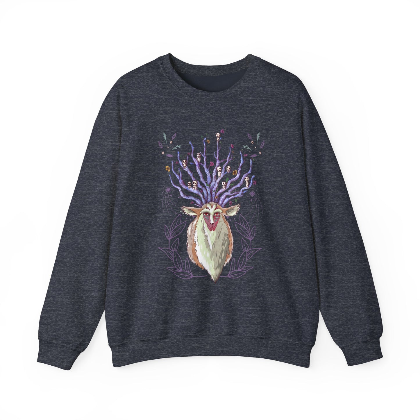 Forest Spirit Sweatshirt – 100% Cotton Princess Mononoke Pullover | Studio Ghibli Anime Sweater