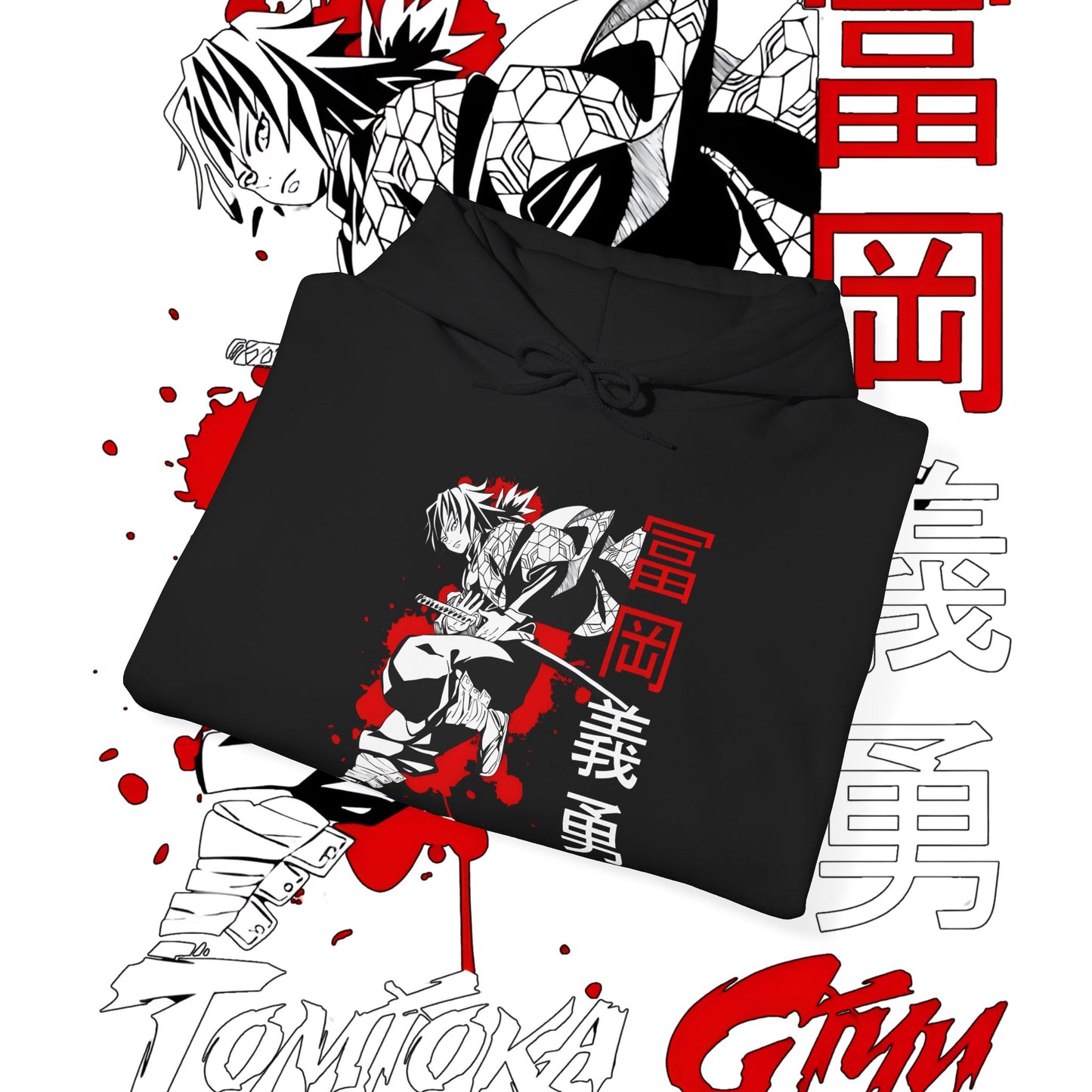 Giyu Tomioka Demon Slayer Hashira Hoodie | 100% Cotton Anime Hoodie