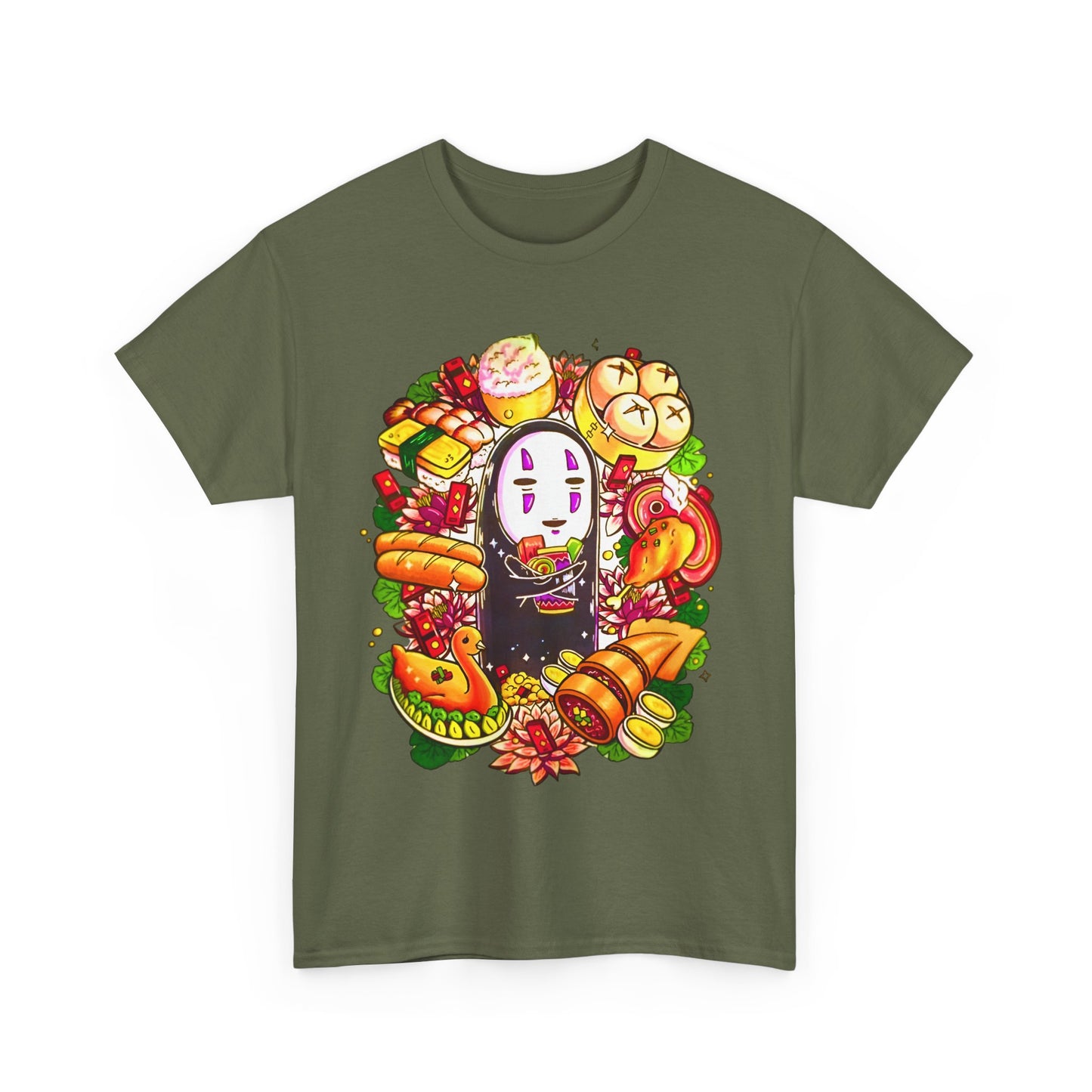 No Face Paint Brush T-Shirt | 100% Cotton Spirited Away Studio Ghibli Tee