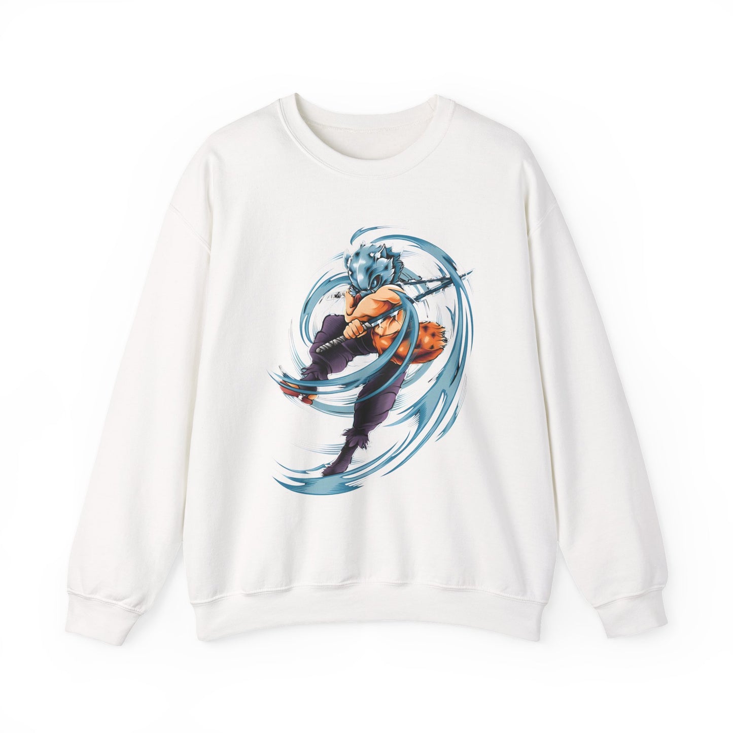 Inosuke Hashibira Demon Slayer Sweatshirt – 100% Cotton Anime Pullover for Fans