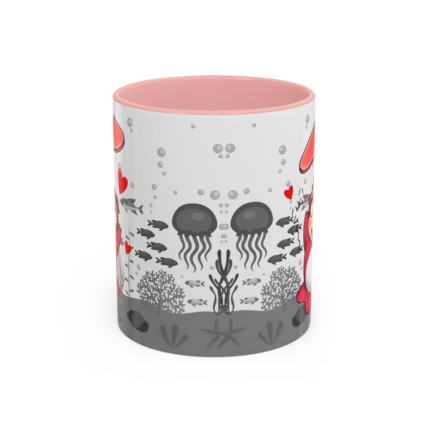 Ponyo Ham Accent Handle Mug – Studio Ghibli Coffee Cup – 11oz & 15oz Anime Gift for Fans