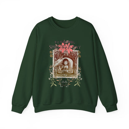 Spirited Away Philately Sweatshirt – 100% Cotton Stamp-Inspired Anime Pullover for Studio Ghibli Fans