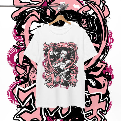 Nezuko Kamado Art T-Shirt | Demon Slayer Waifu | 100% Cotton Anime Tee