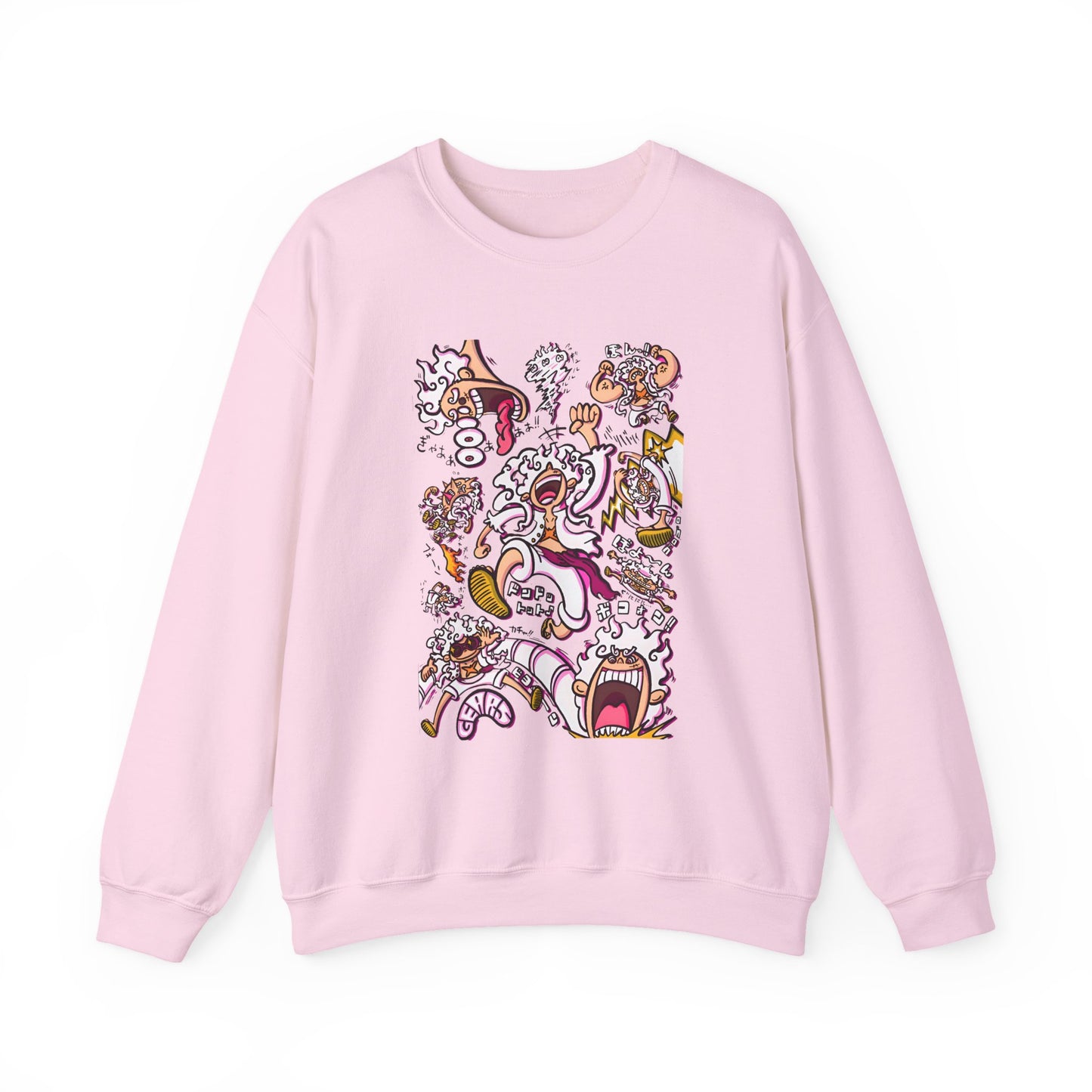 Funny Luffy One Piece Sweatshirt – 100% Cotton Anime Pullover for Straw Hat Fans