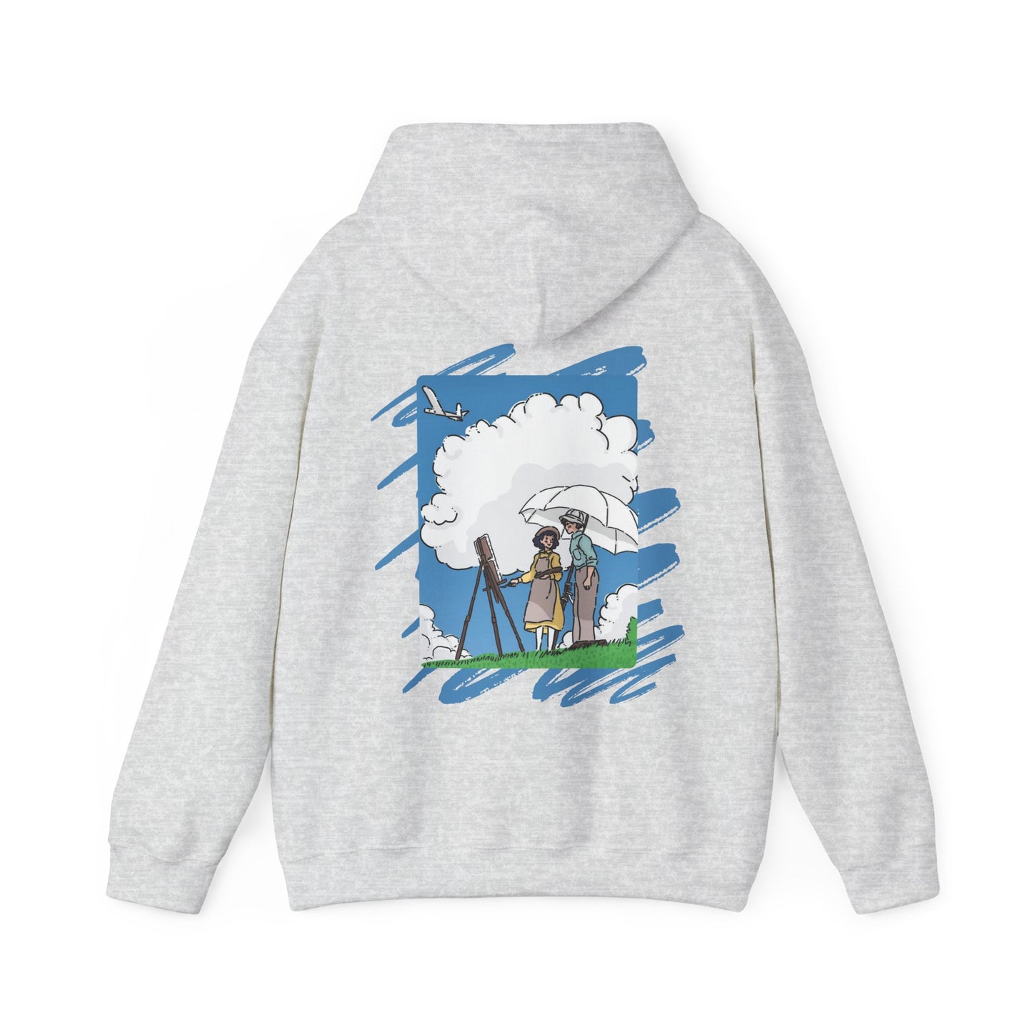 The Wind Rises Hoodie with Back Print – 100% Cotton Studio Ghibli Inspired Pullover