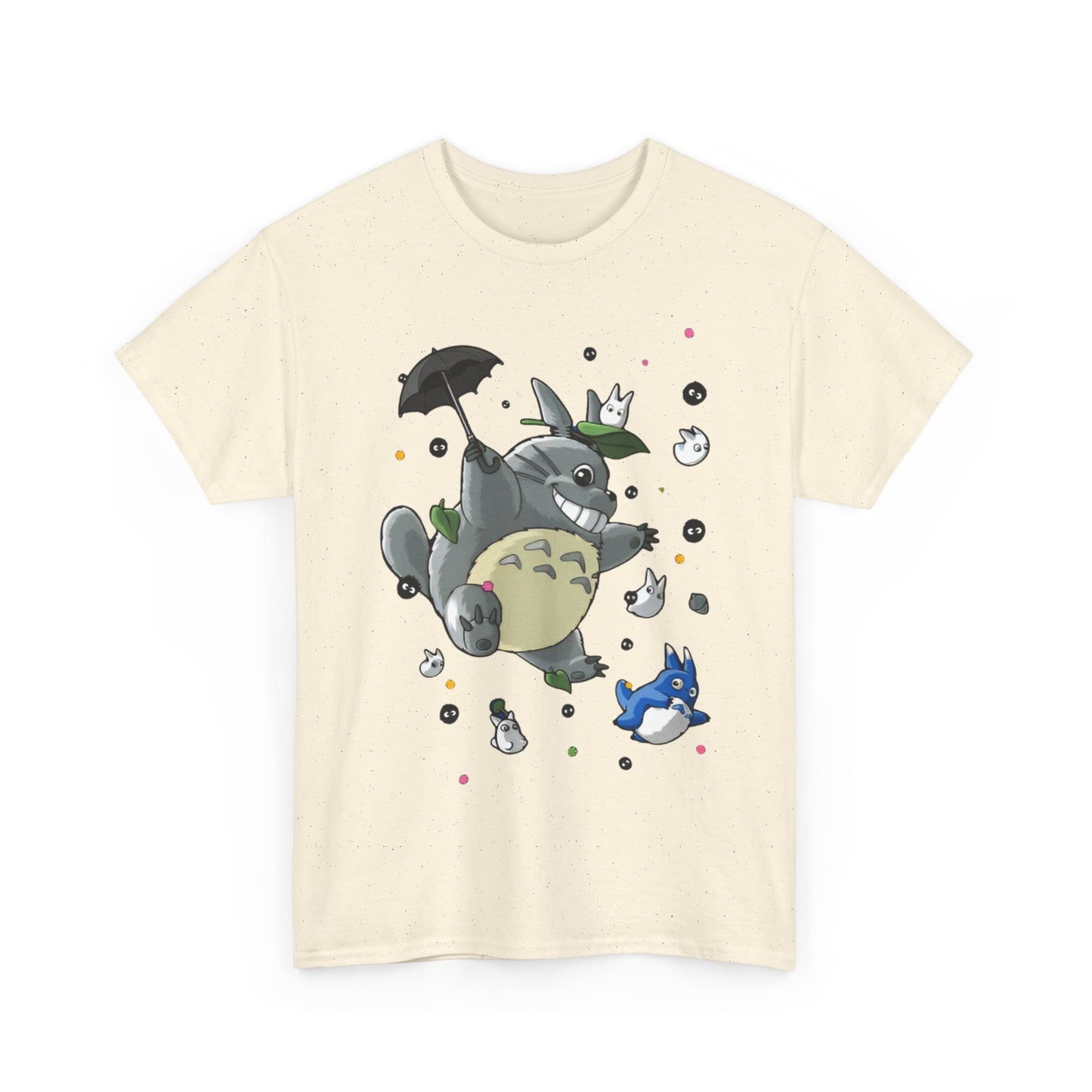 Totoro Umbrella Wind T-Shirt – 100% Cotton Studio Ghibli Anime Tee