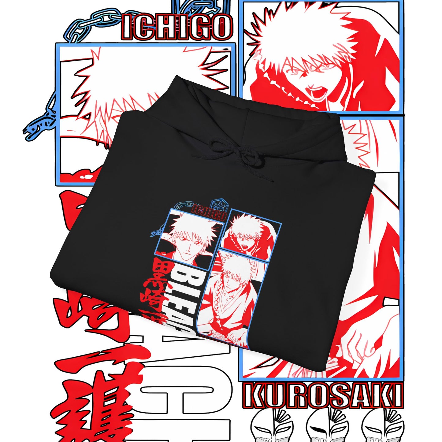 Bleach Ichigo Cotton Hoodie – Anime Streetwear Style